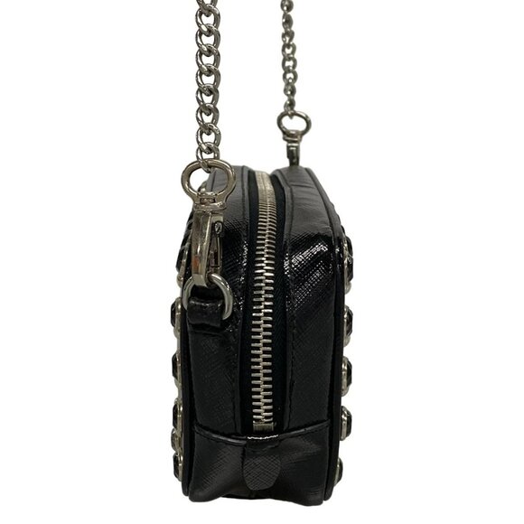 Auth PRADA - Black Patent Leather Shoulder Bag - Picture 5 of 16